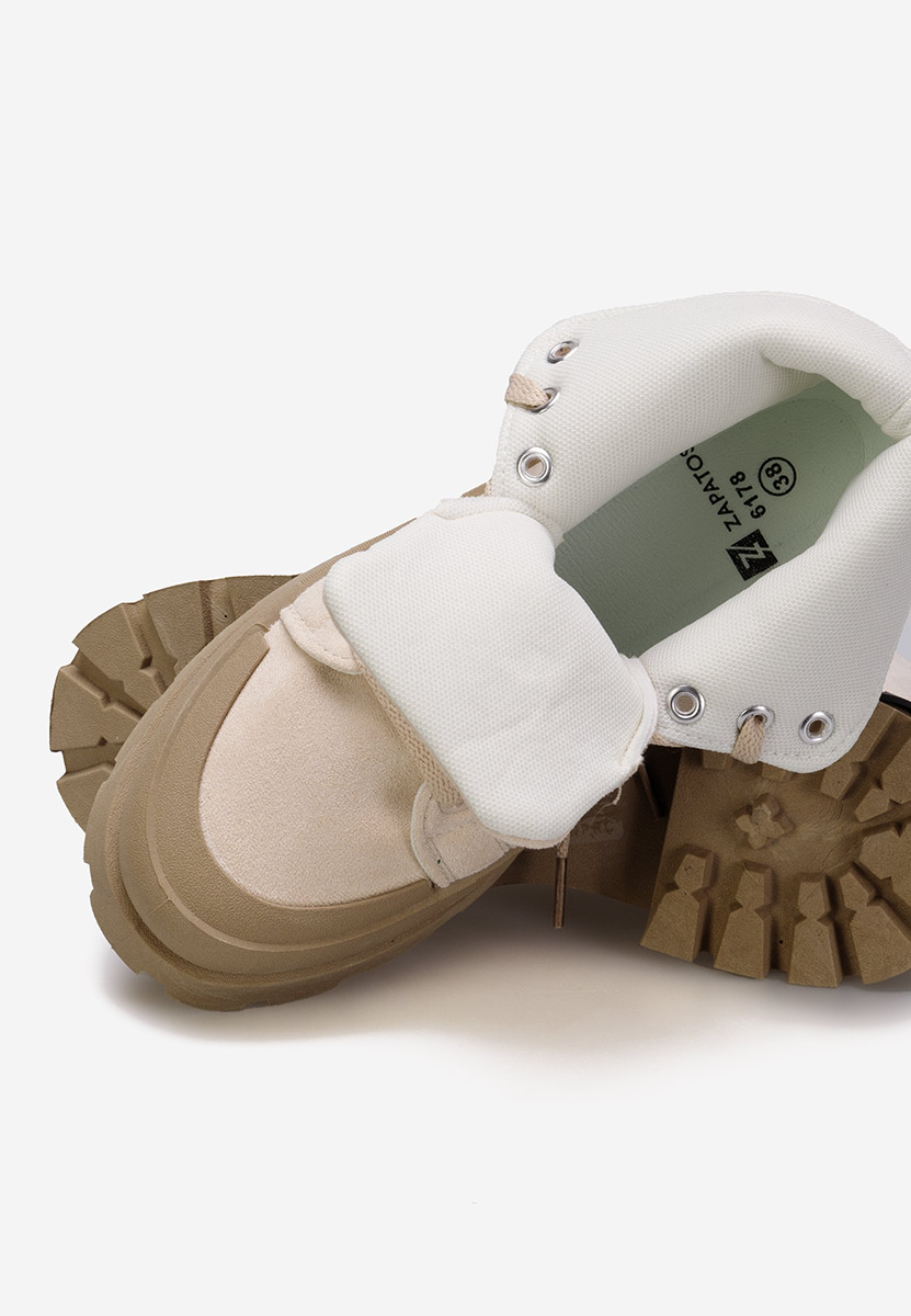 Stivaletti donna beige Serrena