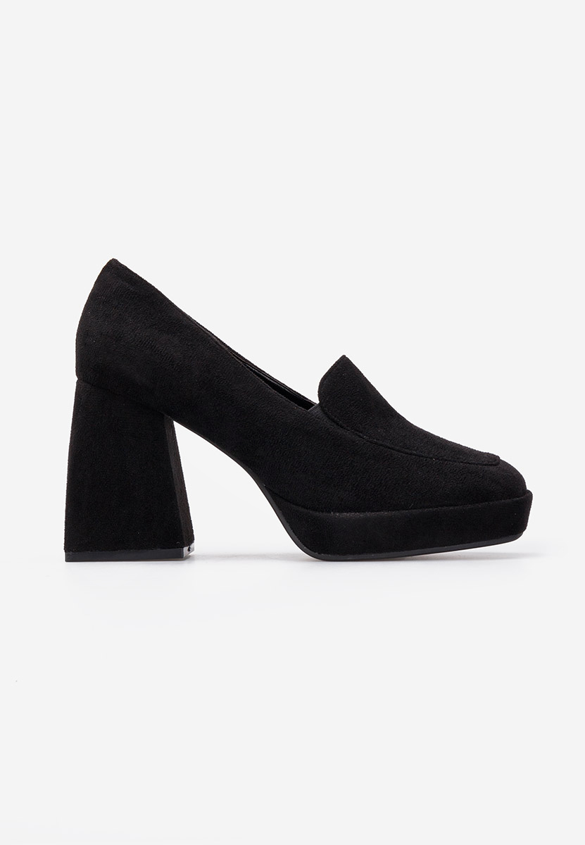 Décolleté tacco largo nero Hoya