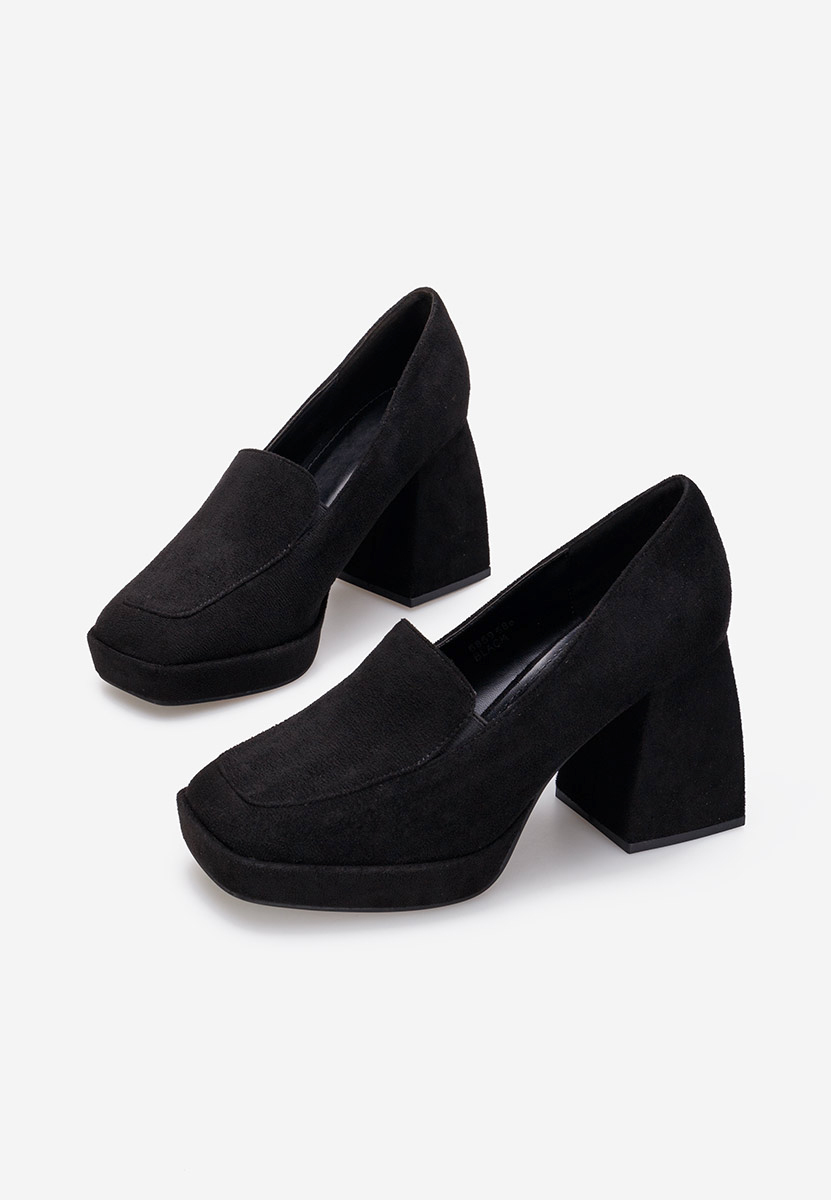 Décolleté tacco largo nero Hoya