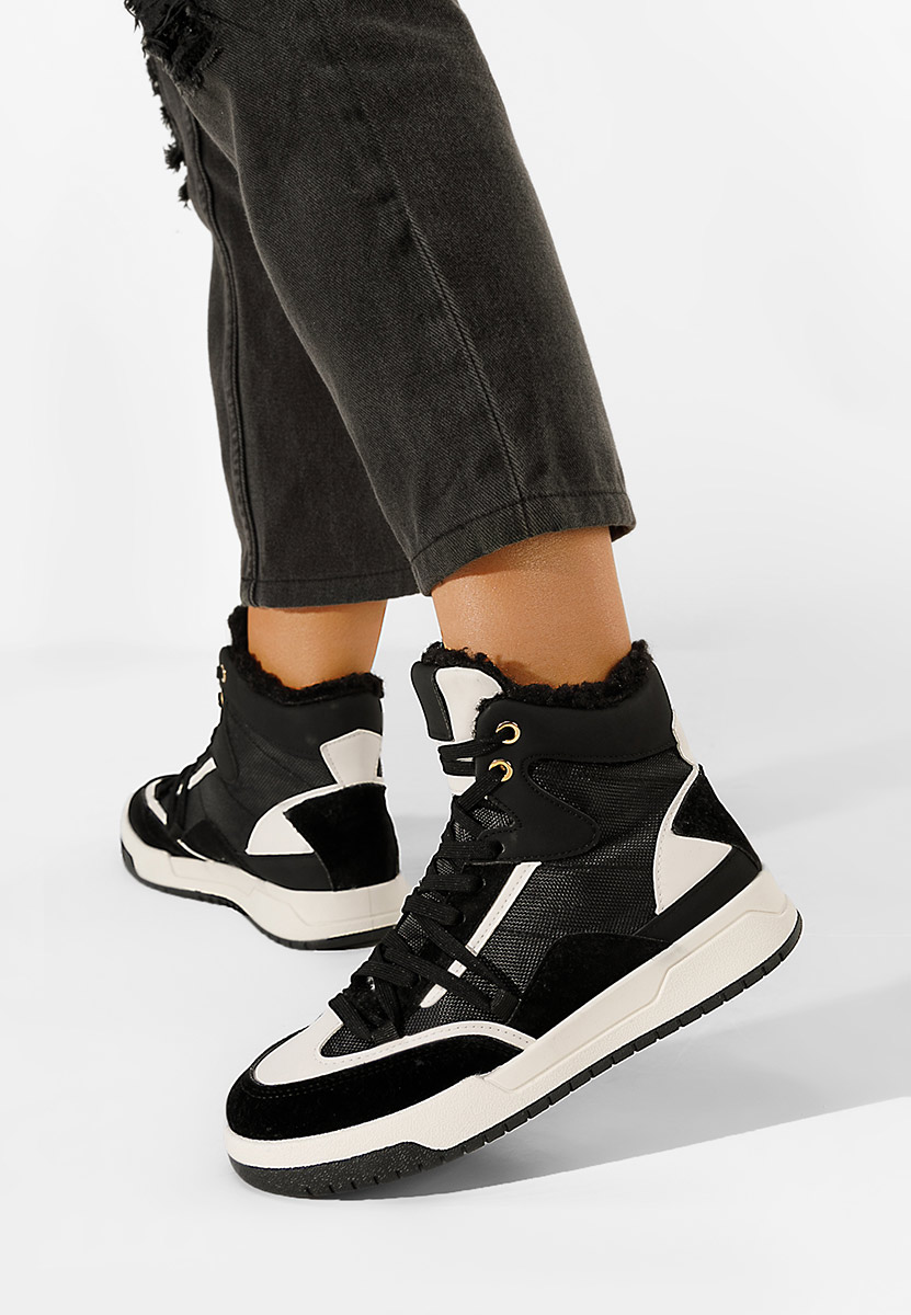 Sneakers donna invernali nero Kaleria V2