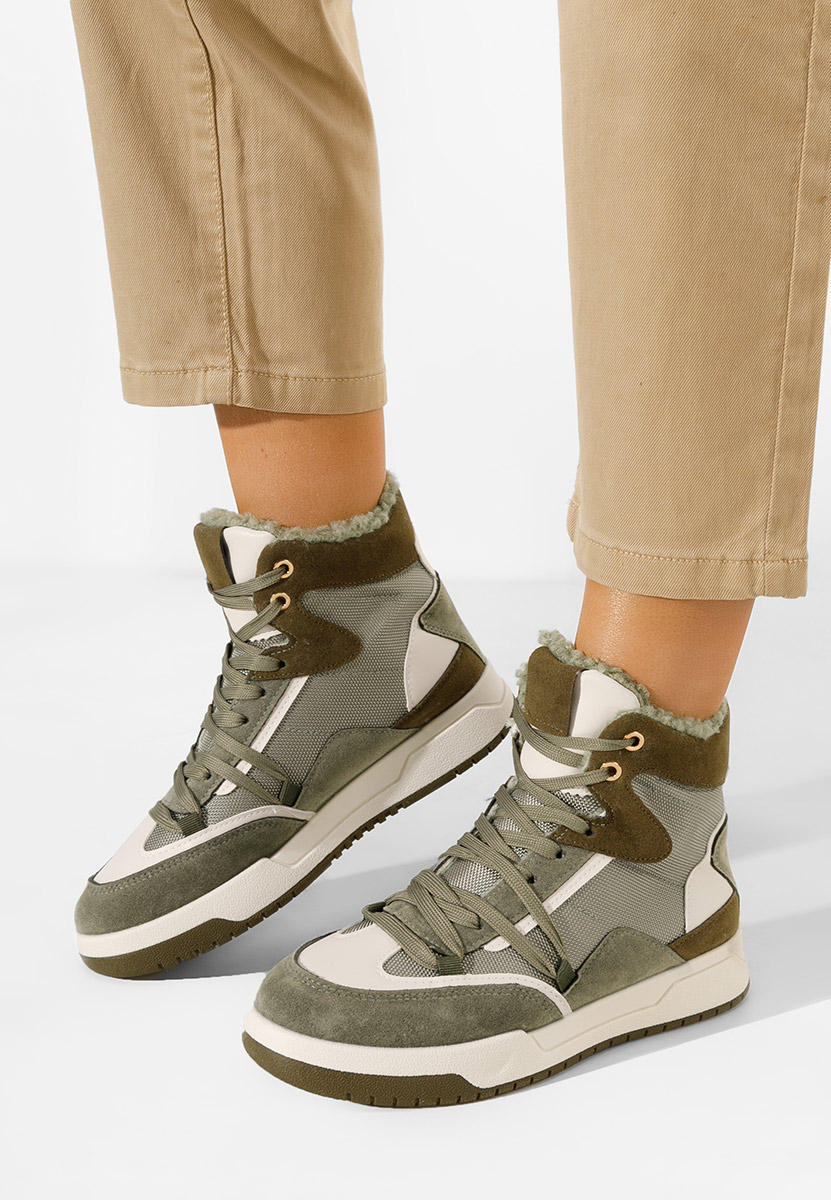 Sneakers donna invernali verdi Kaleria