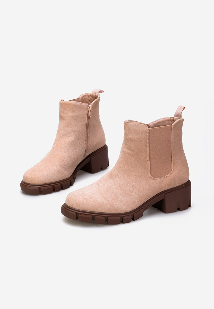 Stivaletto chelsea donna beige Alyona