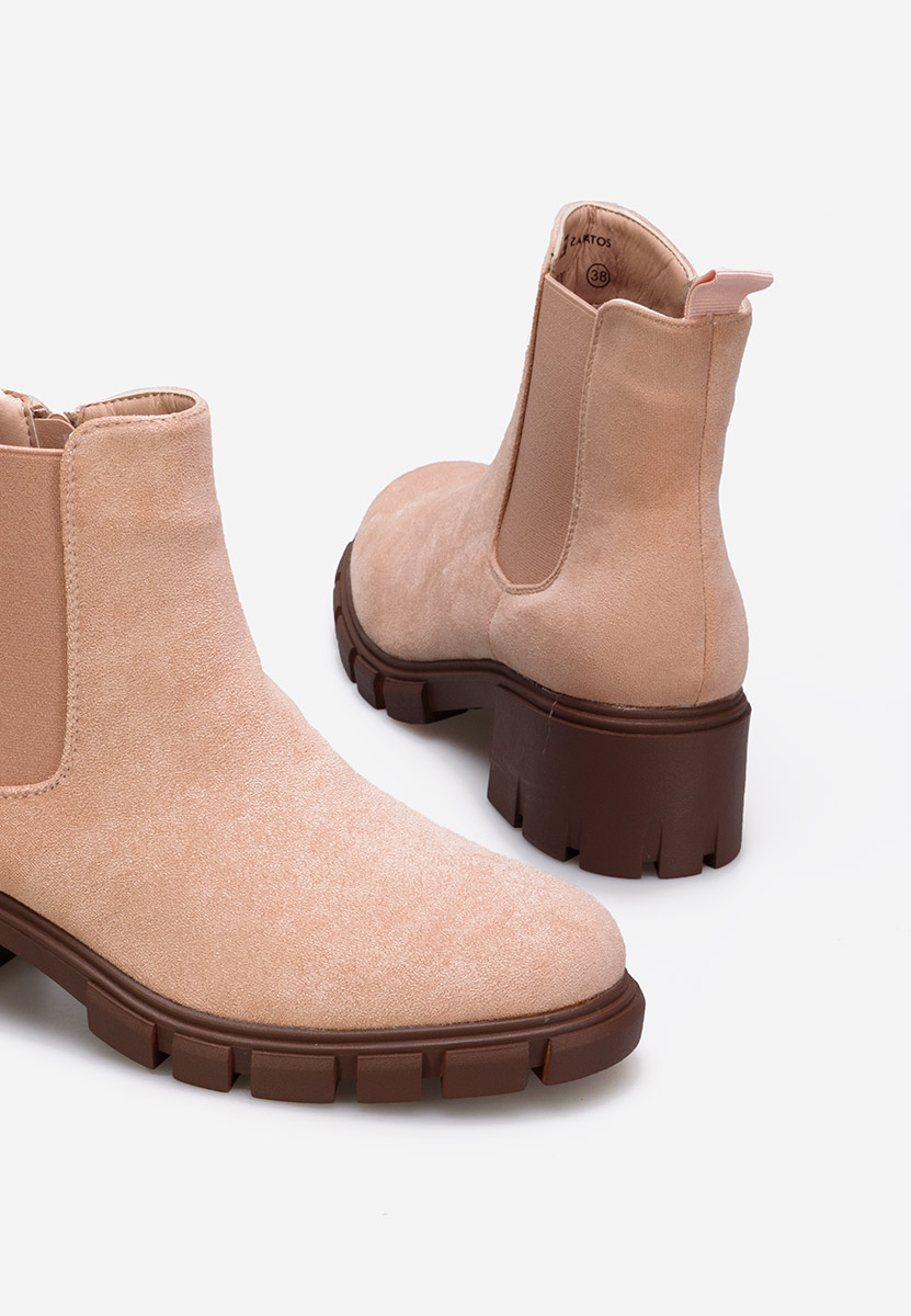 Stivaletto chelsea donna beige Alyona