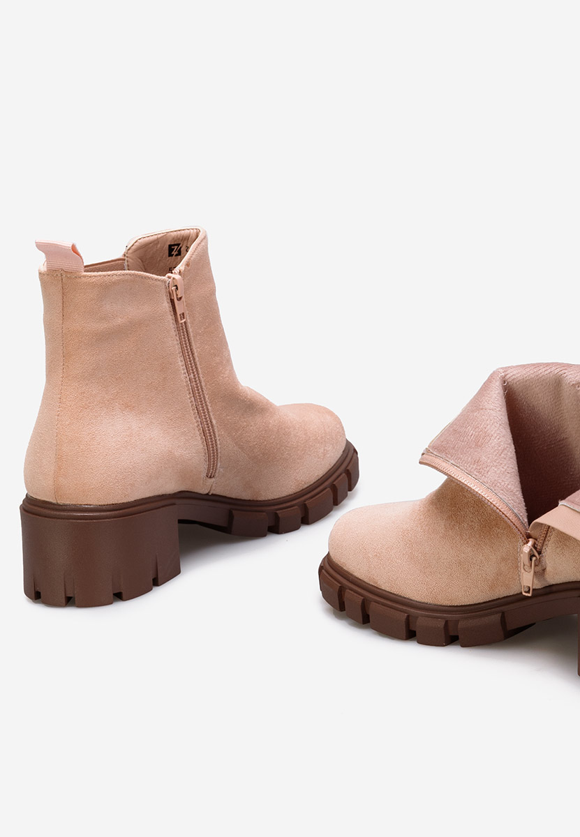 Stivaletto chelsea donna beige Alyona