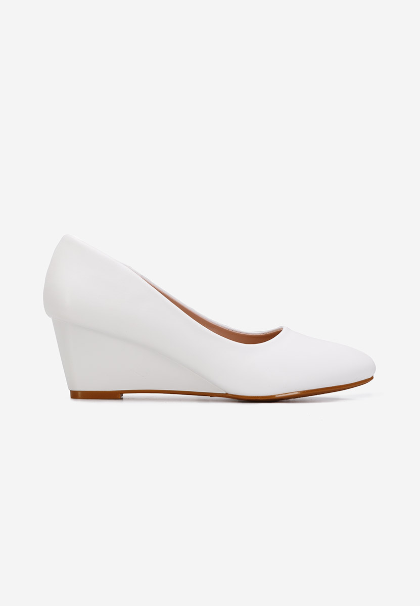 Scarpe con zeppa bianchi Cutiara