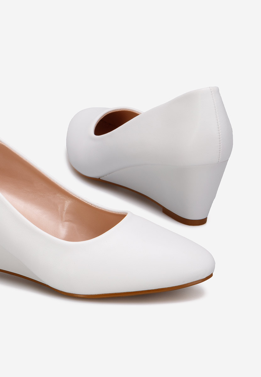 Scarpe con zeppa bianchi Cutiara