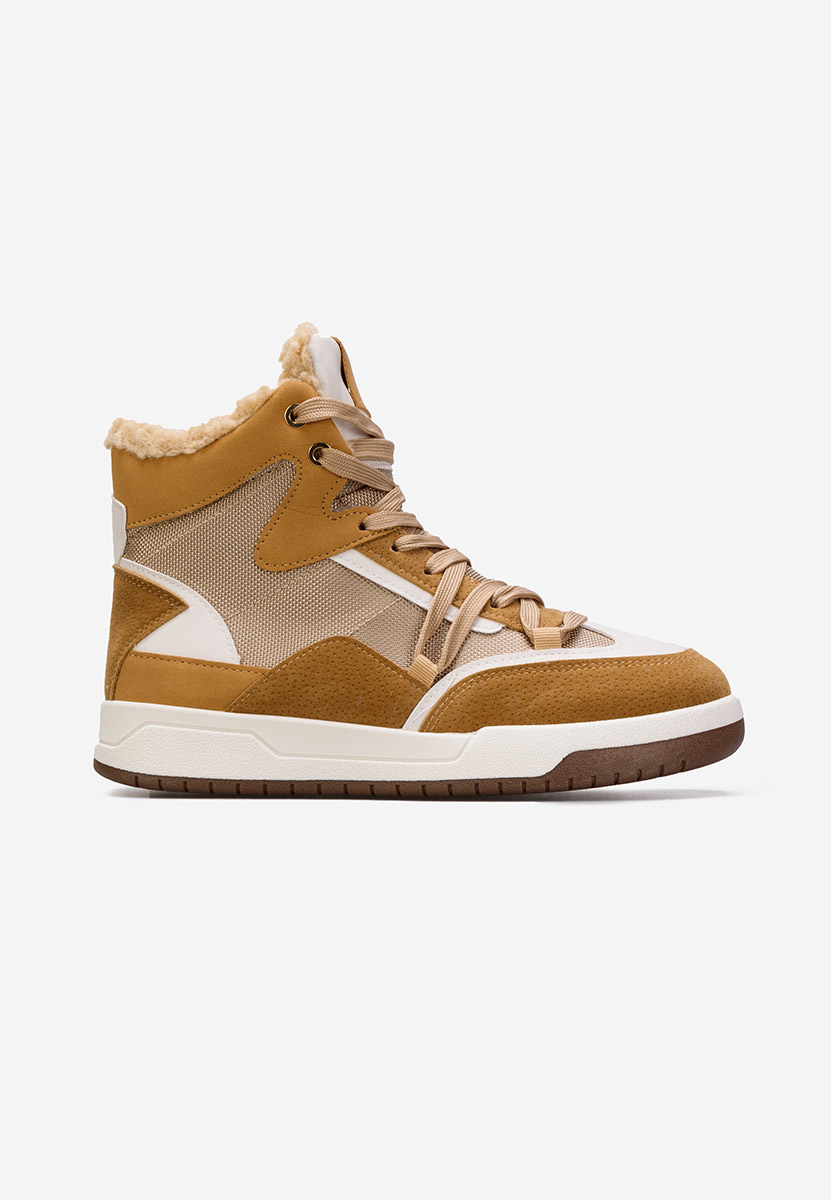 Sneakers donna invernali camel Kaleria