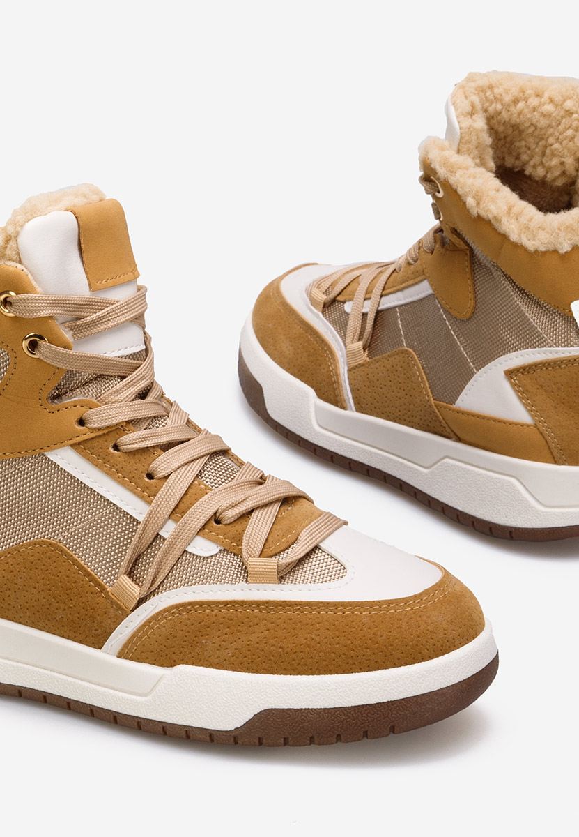 Sneakers donna invernali camel Kaleria