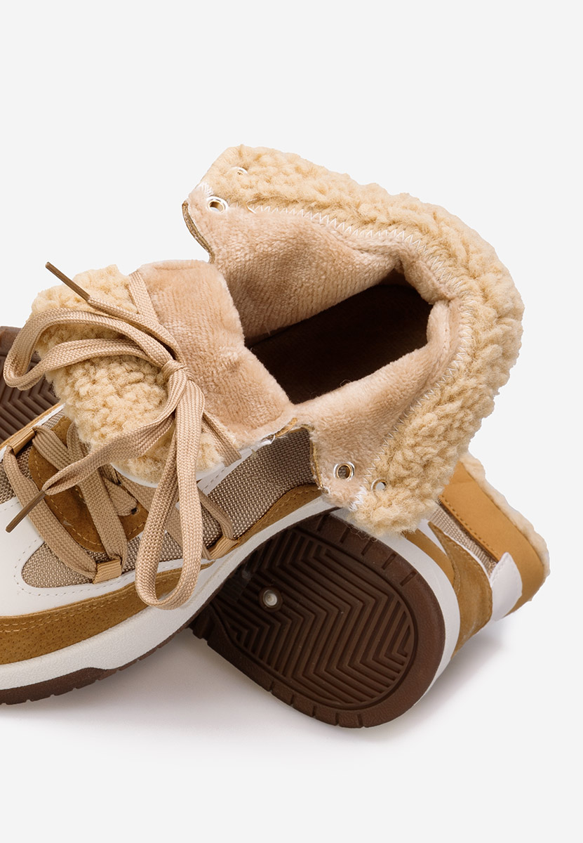 Sneakers donna invernali camel Kaleria