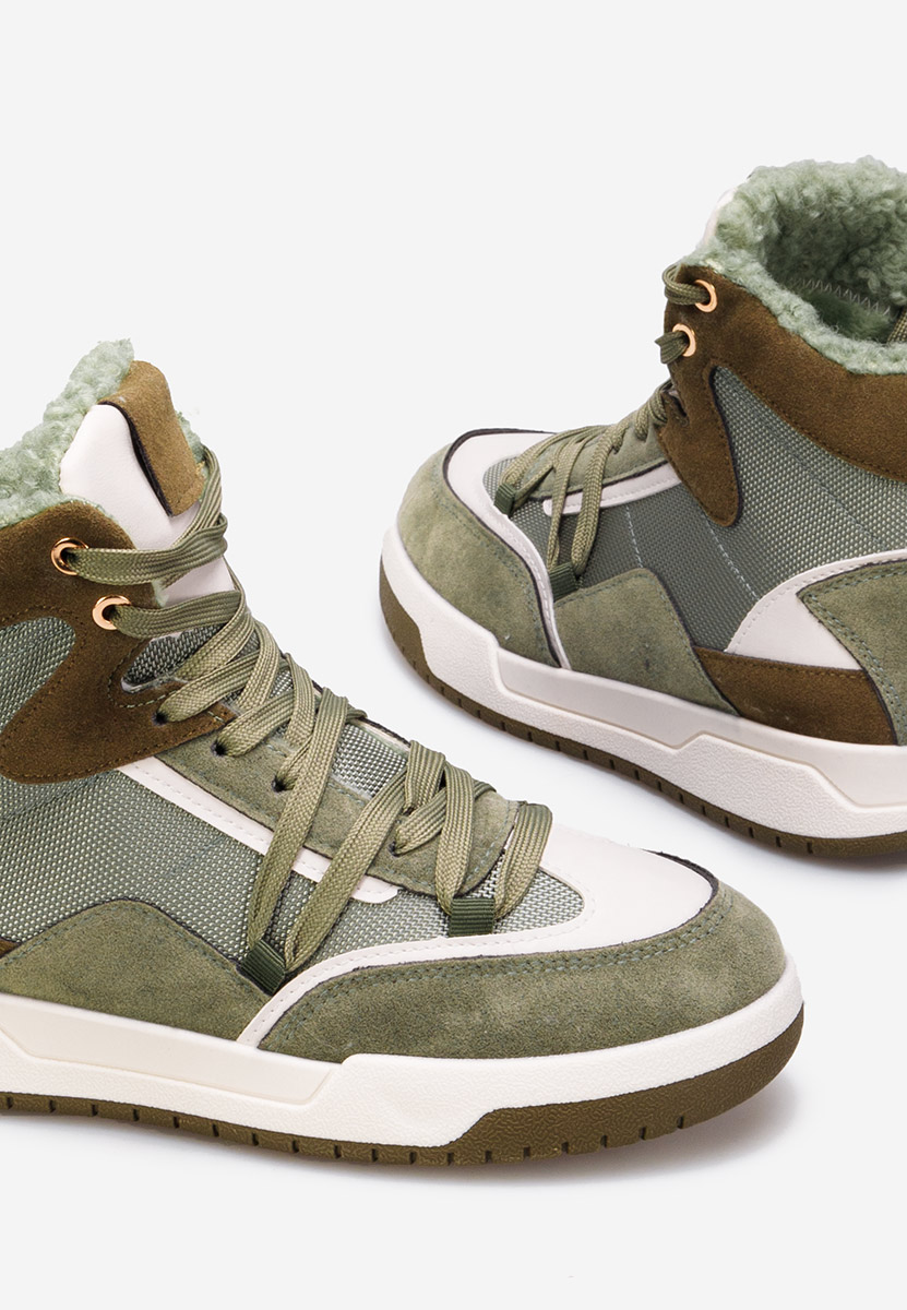 Sneakers donna invernali verdi Kaleria
