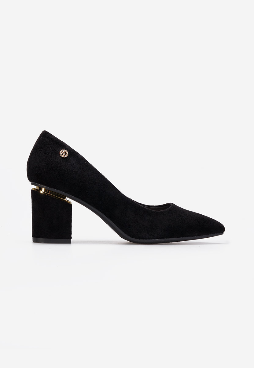 Décolleté tacco largo Nelia V2 nero