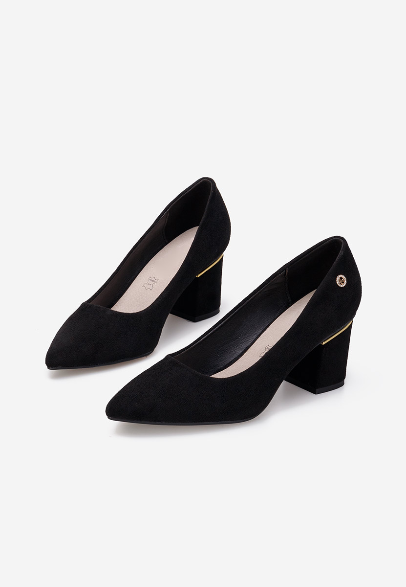 Décolleté tacco largo Nelia V2 nero