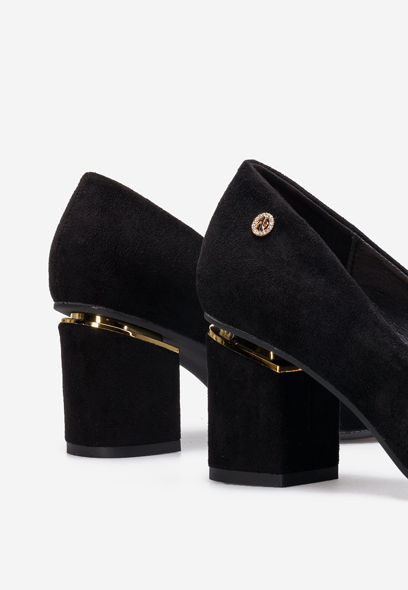 Décolleté tacco largo Nelia V2 nero
