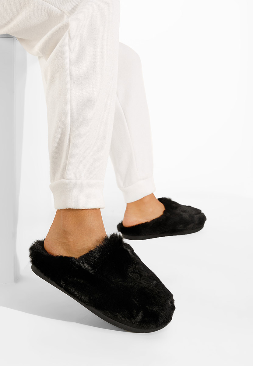 Pantofola donna invernale nero Marisa