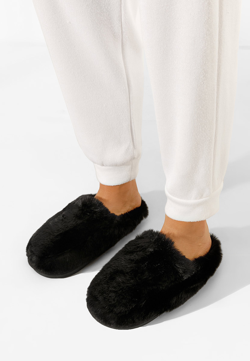 Pantofola donna invernale nero Marisa