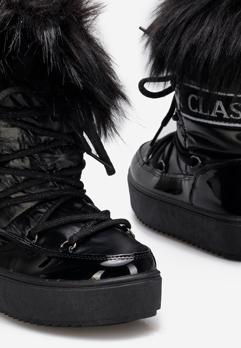 Stivali neve da ragazze Nero Linela V2