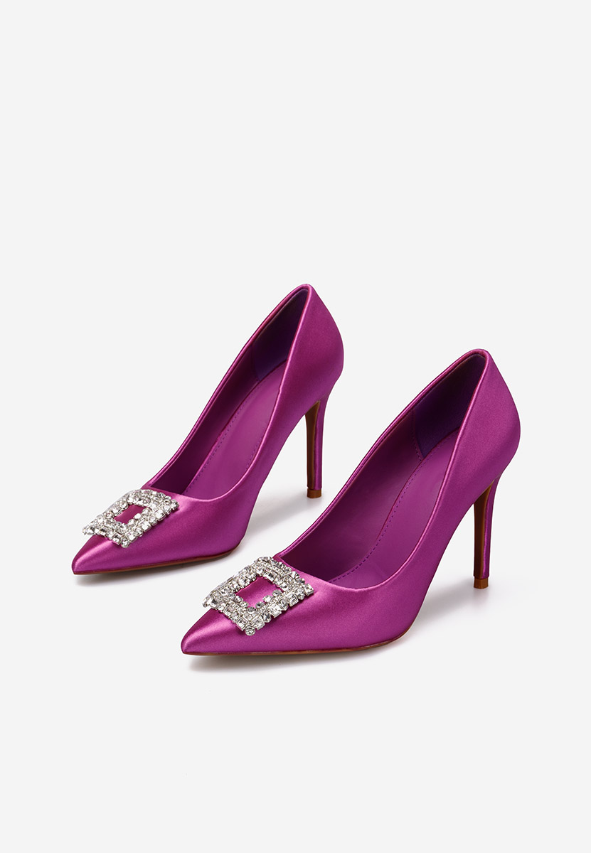 Décolleté tacco a spillo lila Leonida S