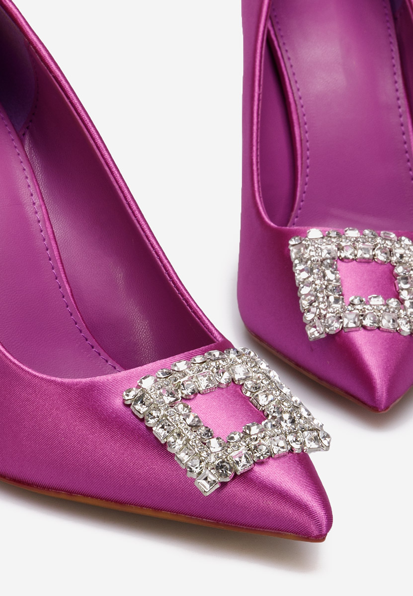 Décolleté tacco a spillo lila Leonida S