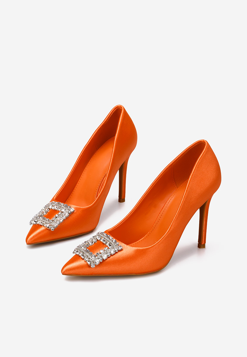 Décolleté tacco a spillo arancioni Leonida S