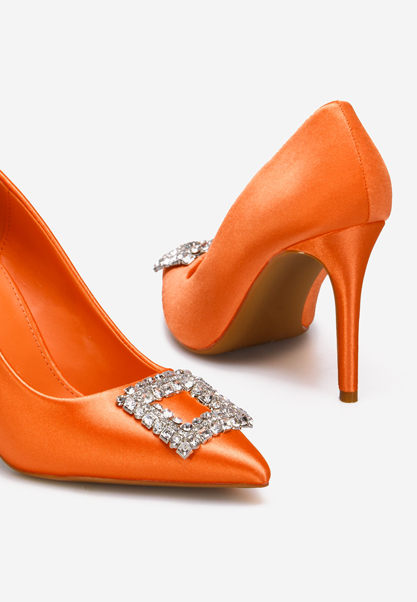 Décolleté tacco a spillo arancioni Leonida S
