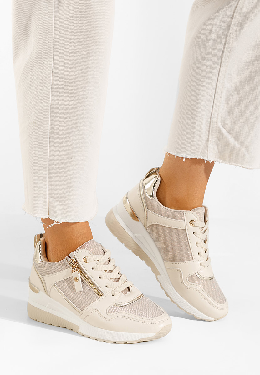 Sneakers con zeppa Rafina V2 beige