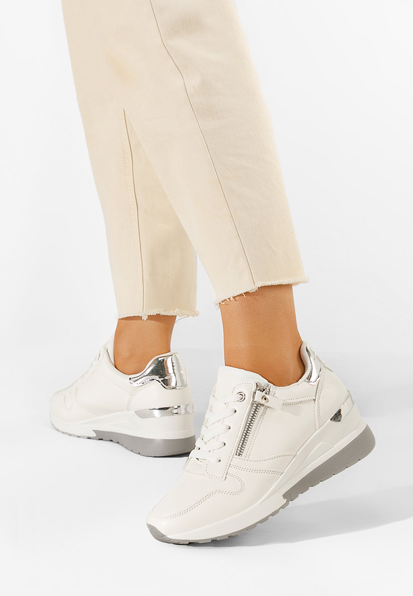 Sneakers con zeppa Rafina bianchi