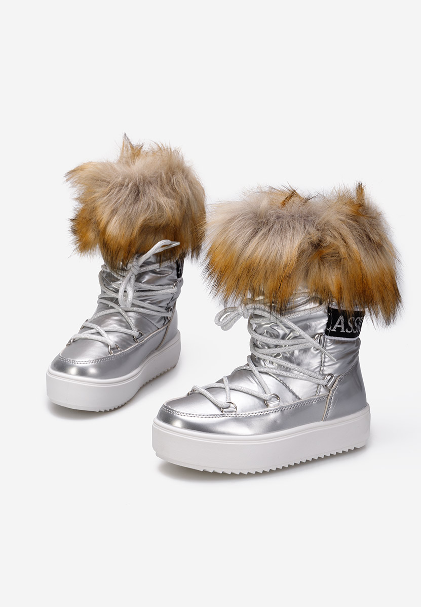 Stivali neve da ragazze Linela V2 Argento