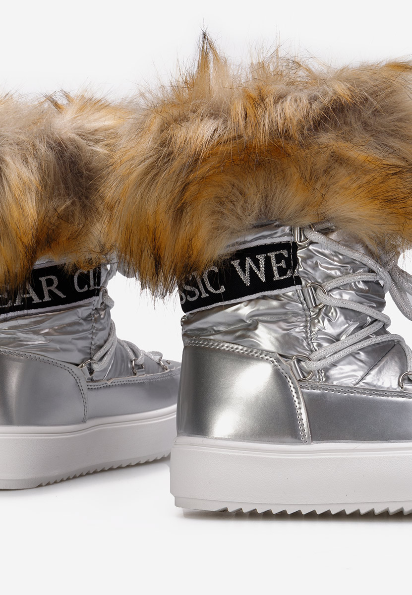 Stivali neve da ragazze Linela V2 Argento