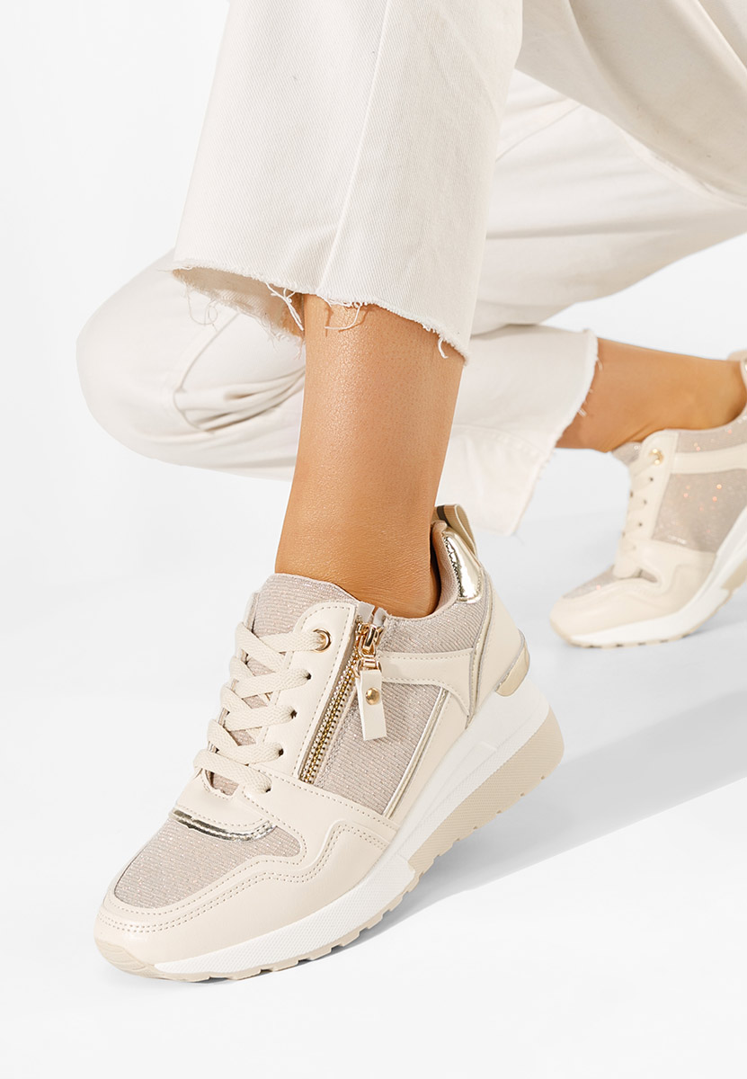 Sneakers con zeppa Rafina V2 beige