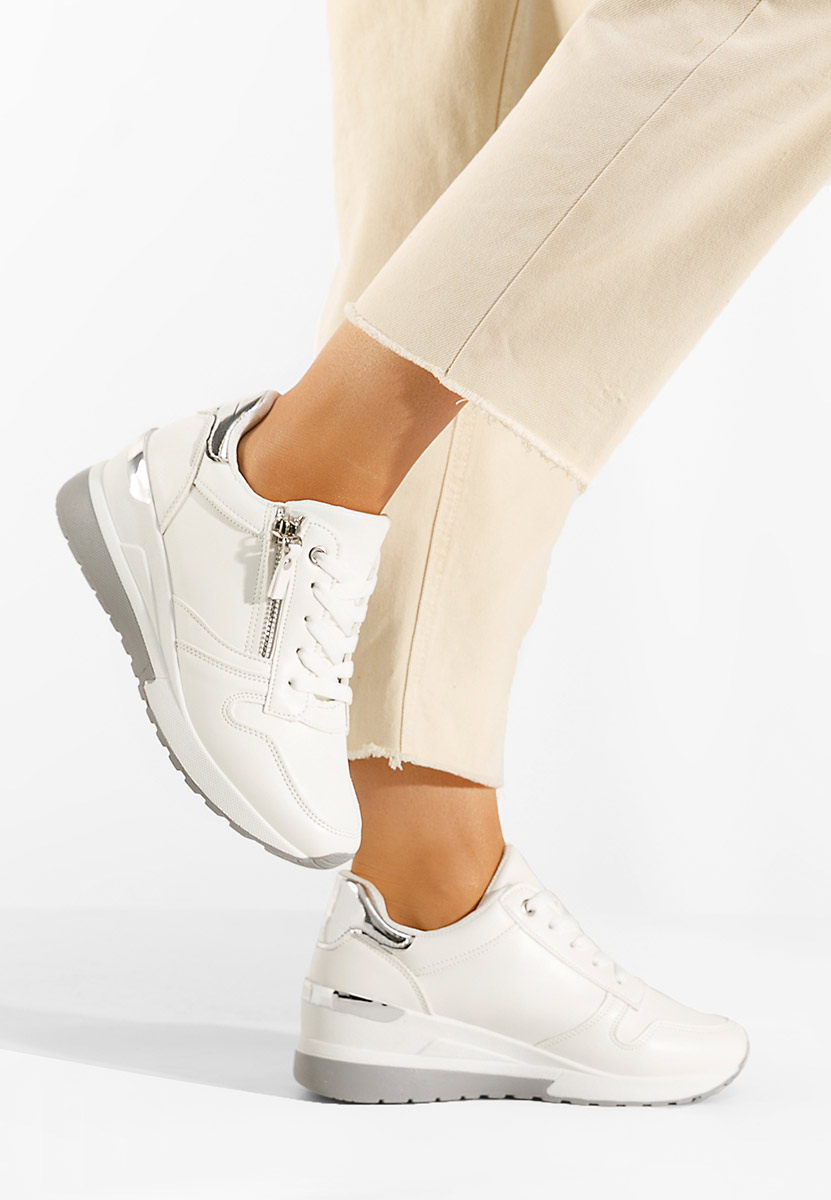 Sneakers con zeppa Rafina bianchi