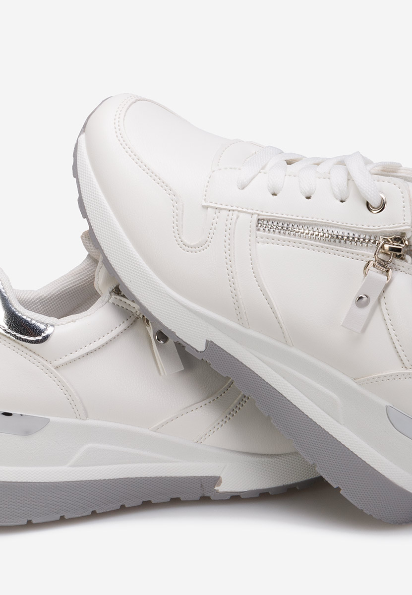 Sneakers con zeppa Rafina bianchi