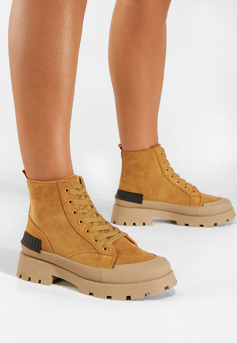 Stivaletti donna camel Serrena