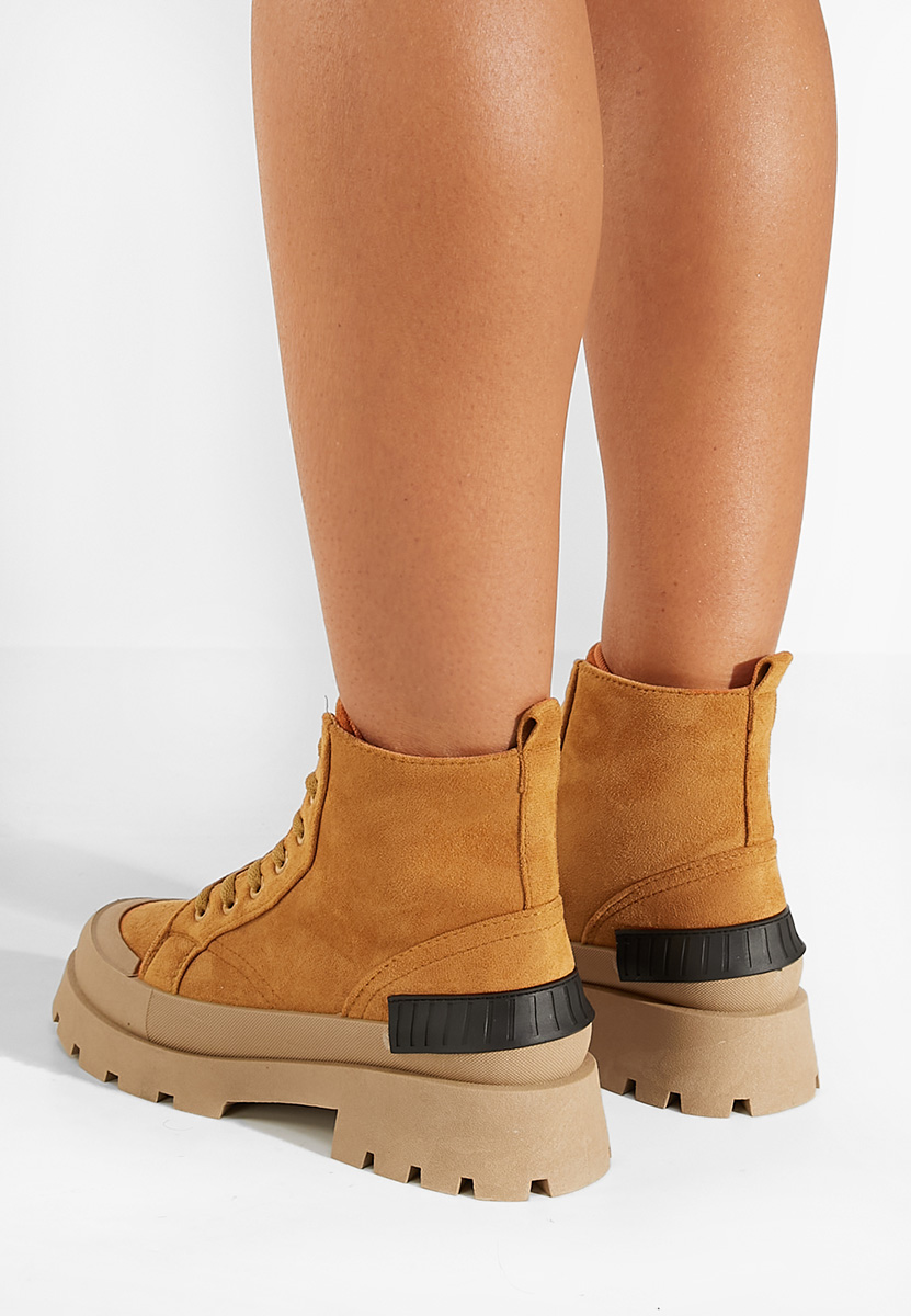 Stivaletti donna camel Serrena