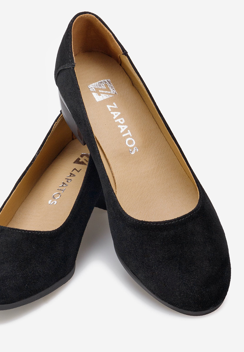 Décolleté pelle nero Montremy V2