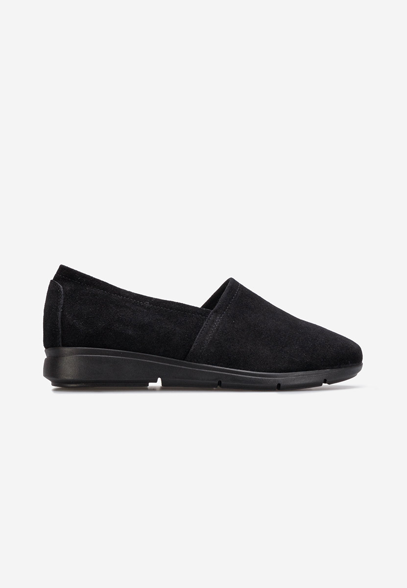 Scarpe basse donna pelle Guilena nero V2