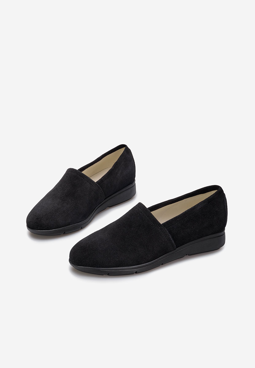 Scarpe basse donna pelle Guilena nero V2