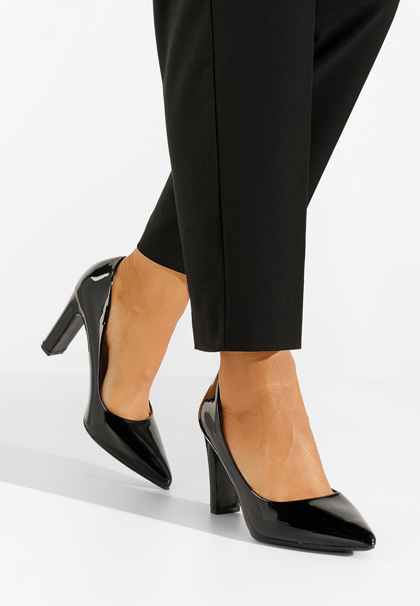 Décolleté in vernice Devina nero