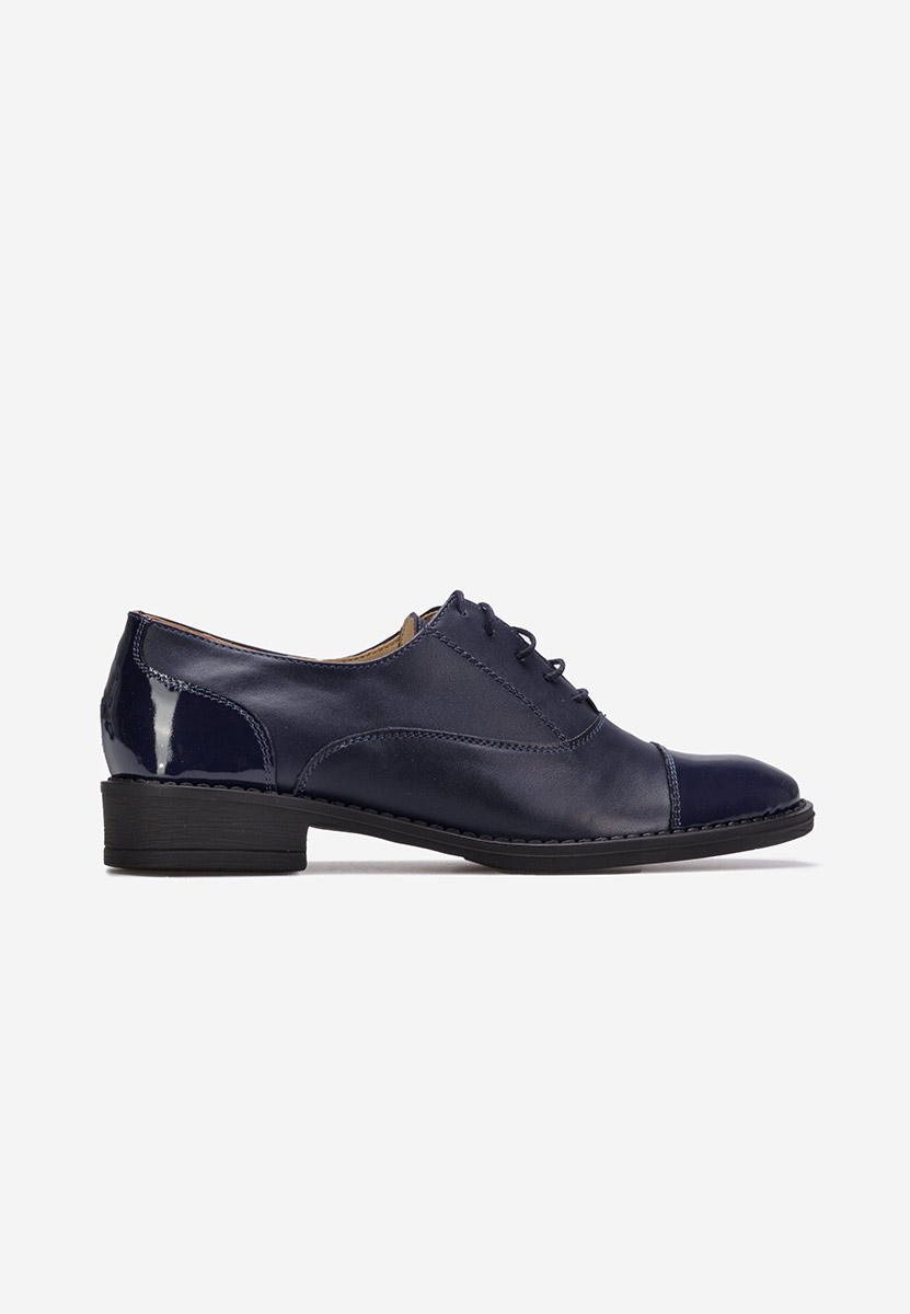 Scarpe oxford donna blu Genave V3