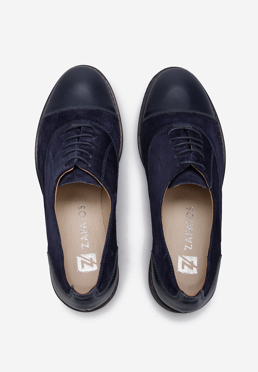 Scarpe oxford donna Genave blu