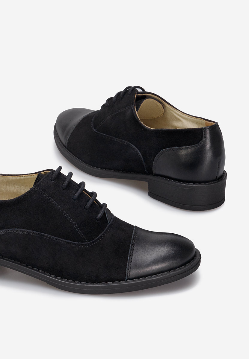 Scarpe oxford donna Genave nero