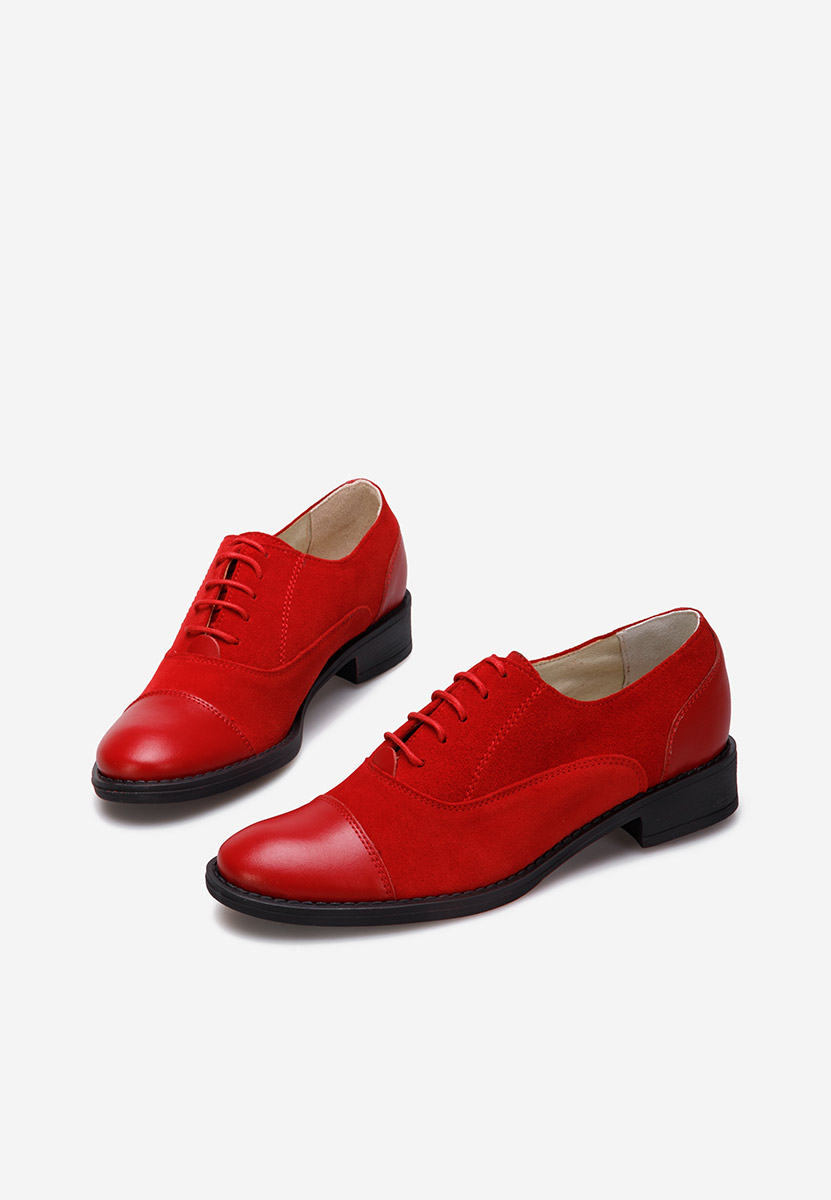 Scarpe oxford donna Genave rosso