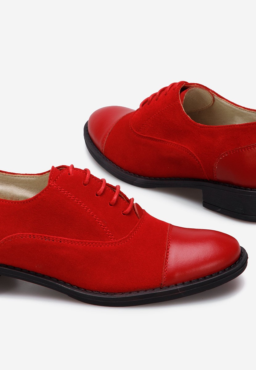 Scarpe oxford donna Genave rosso