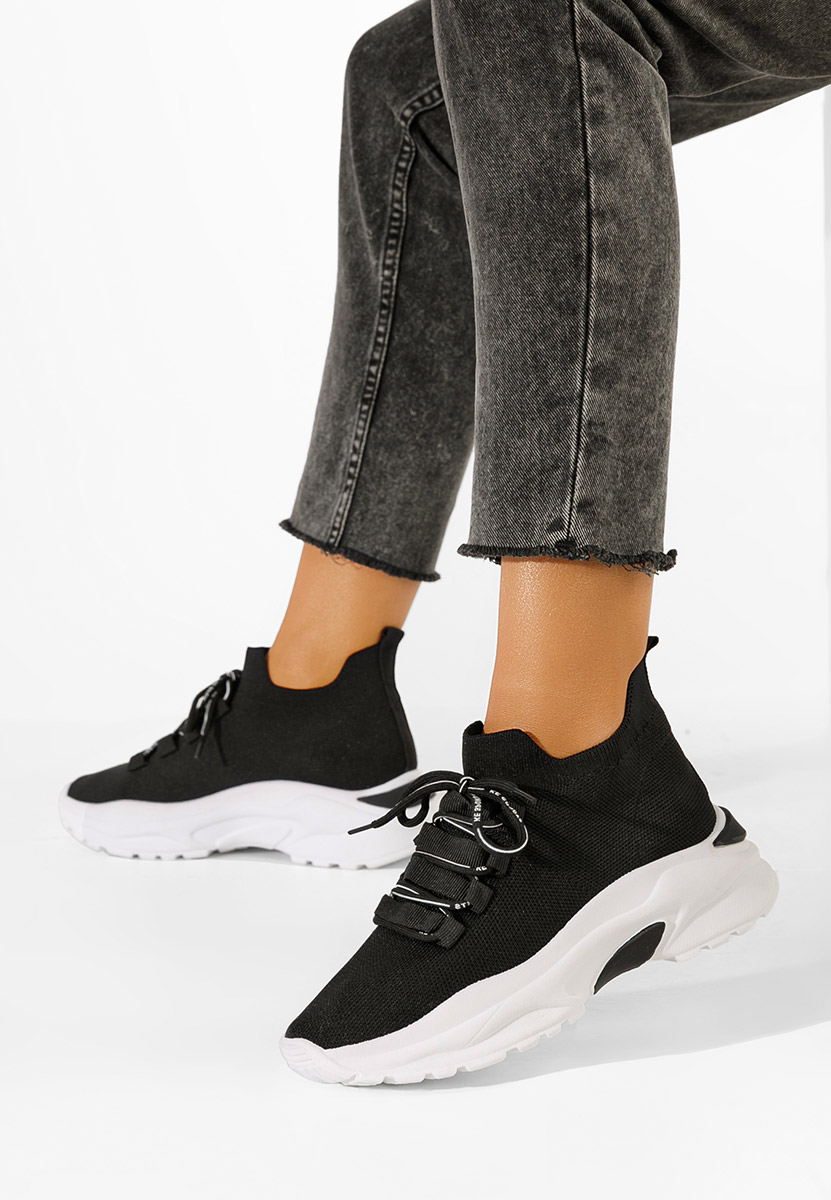 Sneakers donna nero Aveline
