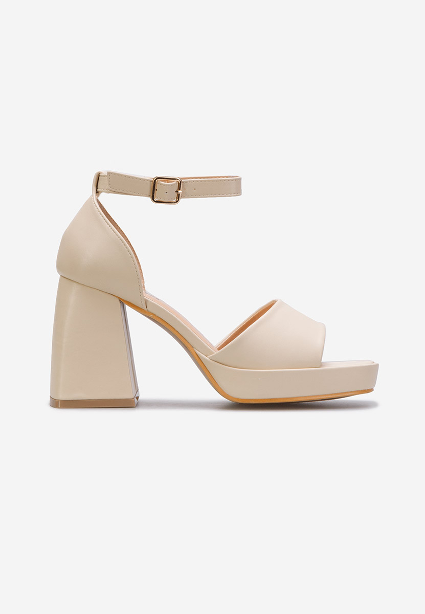 Sandali con tacco Alexaria Beige