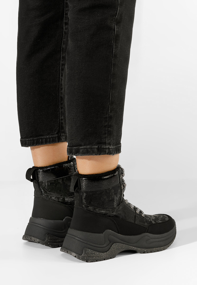 Sneakers donna alte Madeca nero