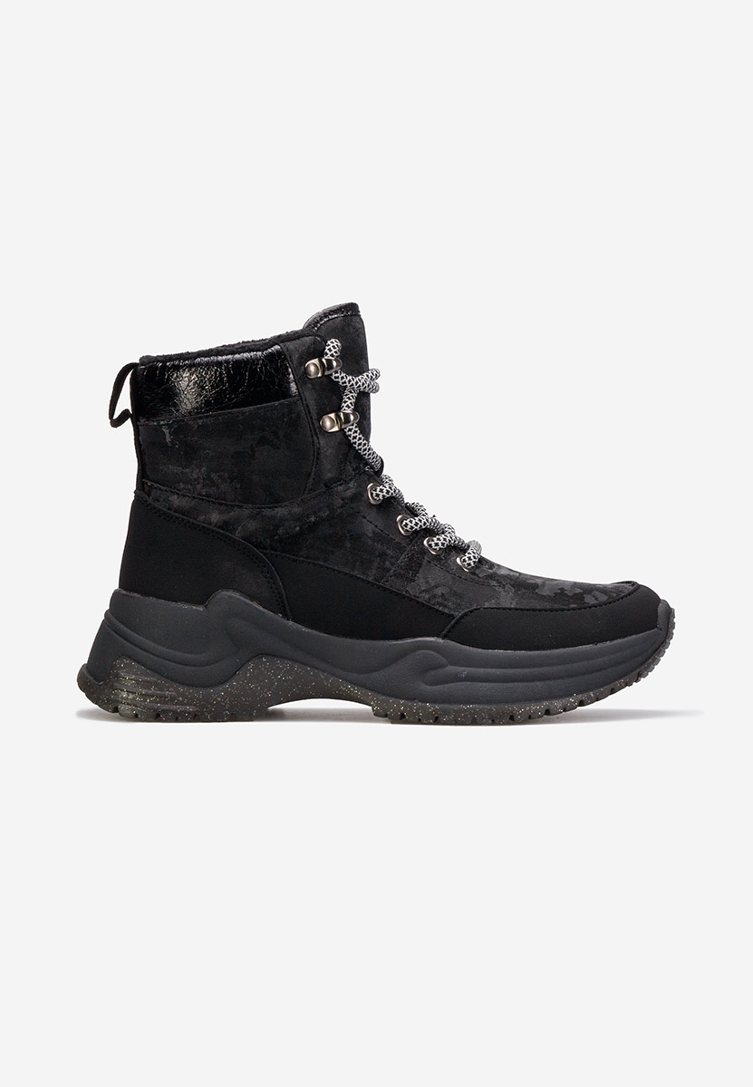 Sneakers donna alte Madeca nero