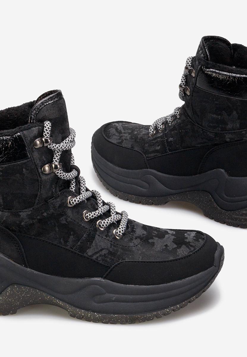 Sneakers donna alte Madeca nero