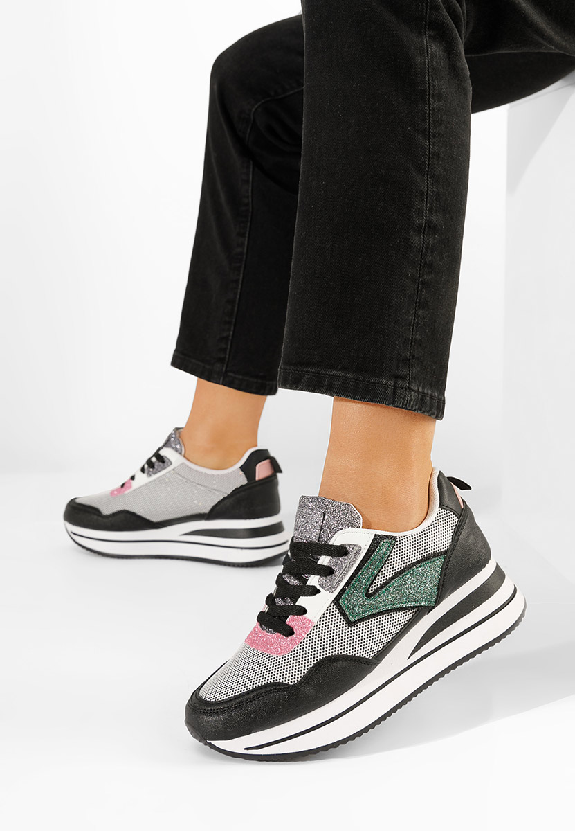 Sneakers con plateau Tarika nero