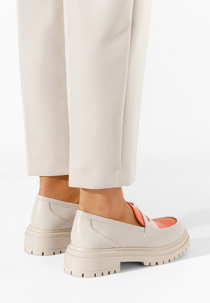 Mocassini con plateau Rylee beige V2