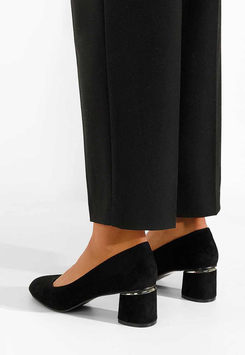 Décolleté tacco largo Cabrilia nero